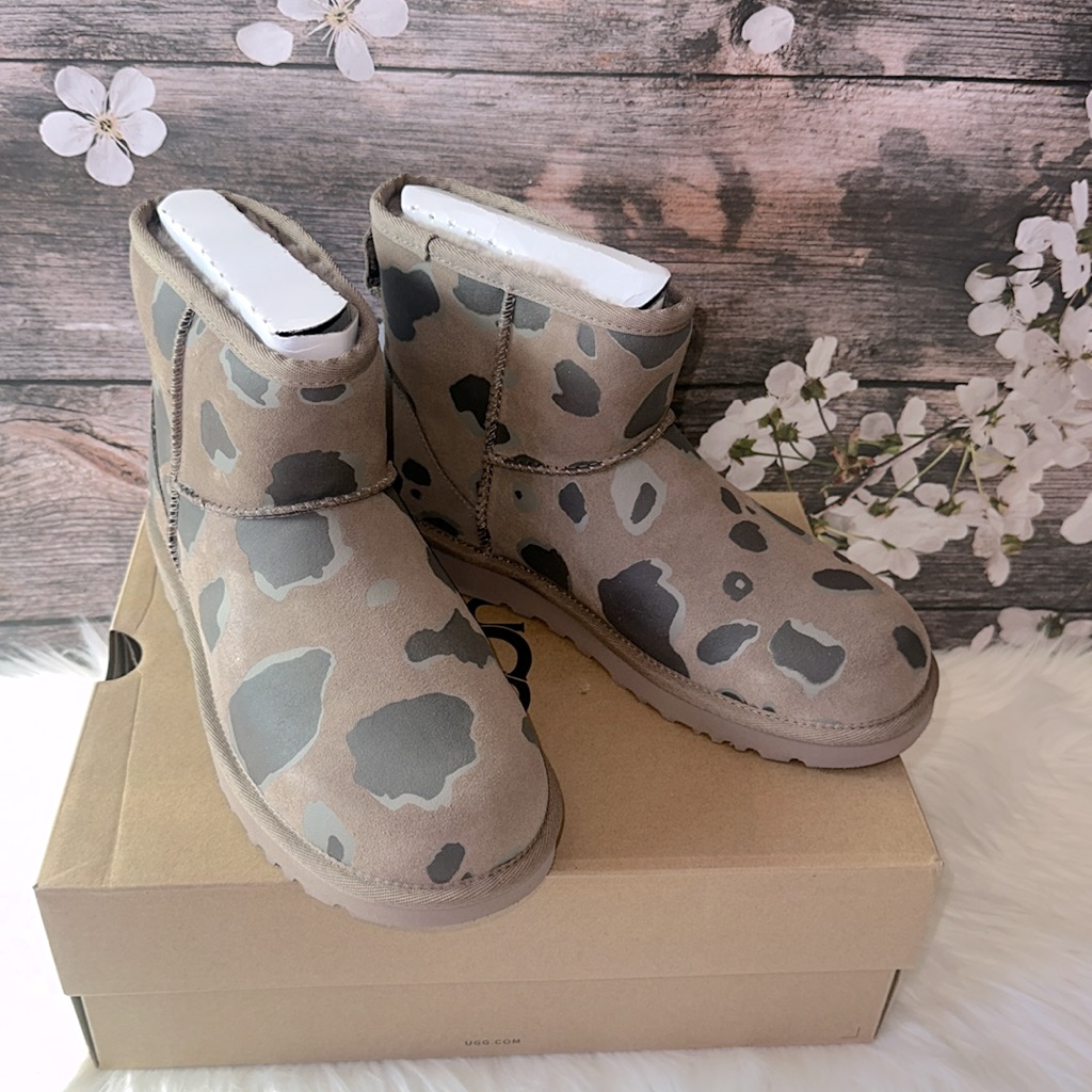 Ugg Womens Classic Ultra Mini Appaloosa Sz 7